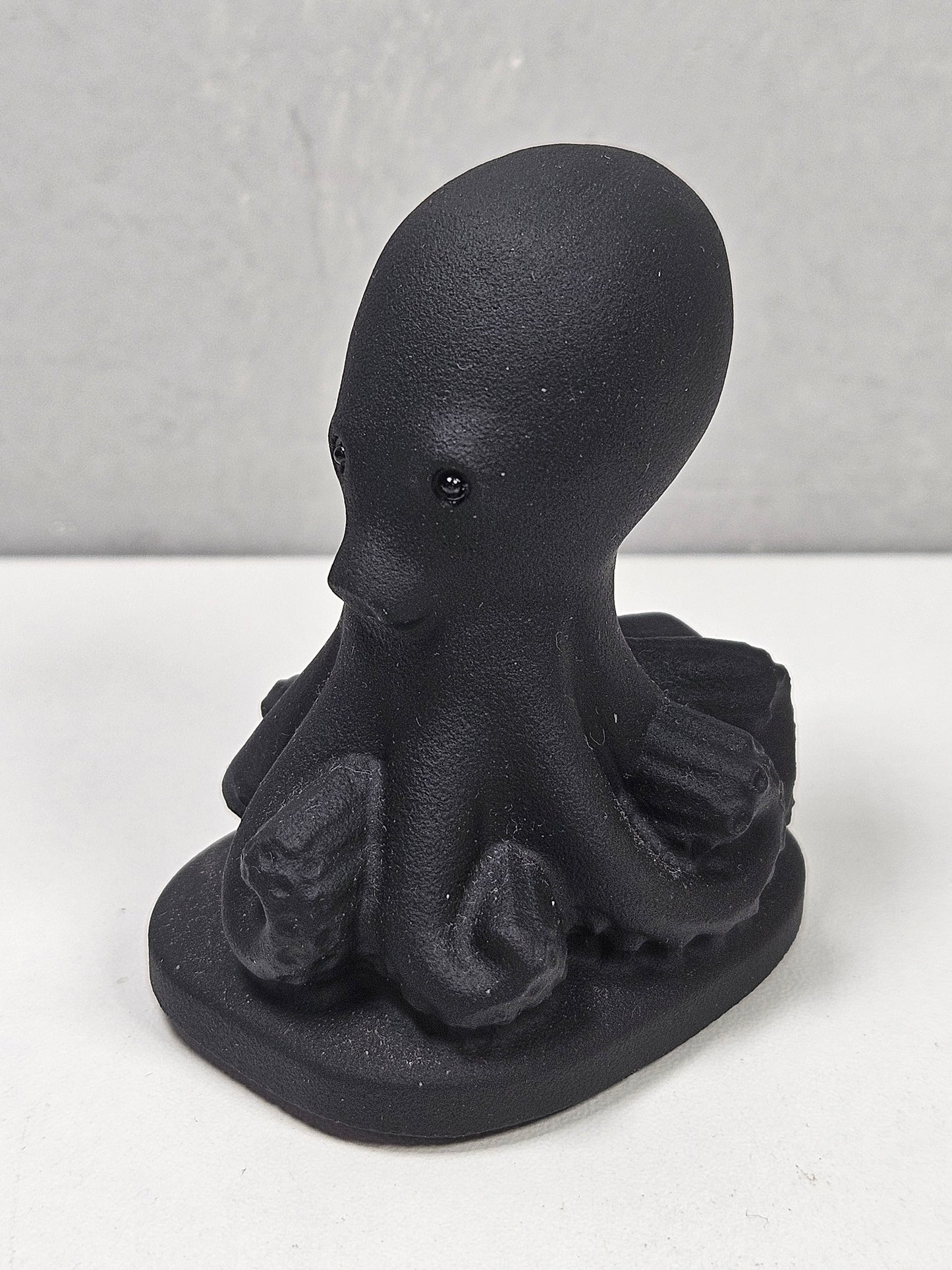 Zwarte obsidiaan octopus