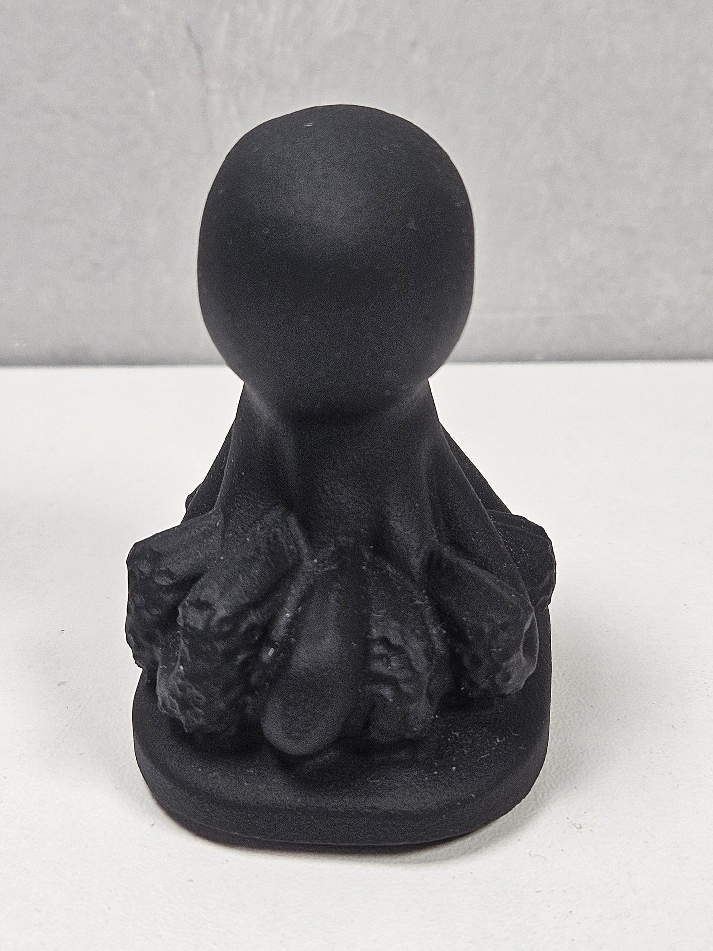 Zwarte obsidiaan octopus
