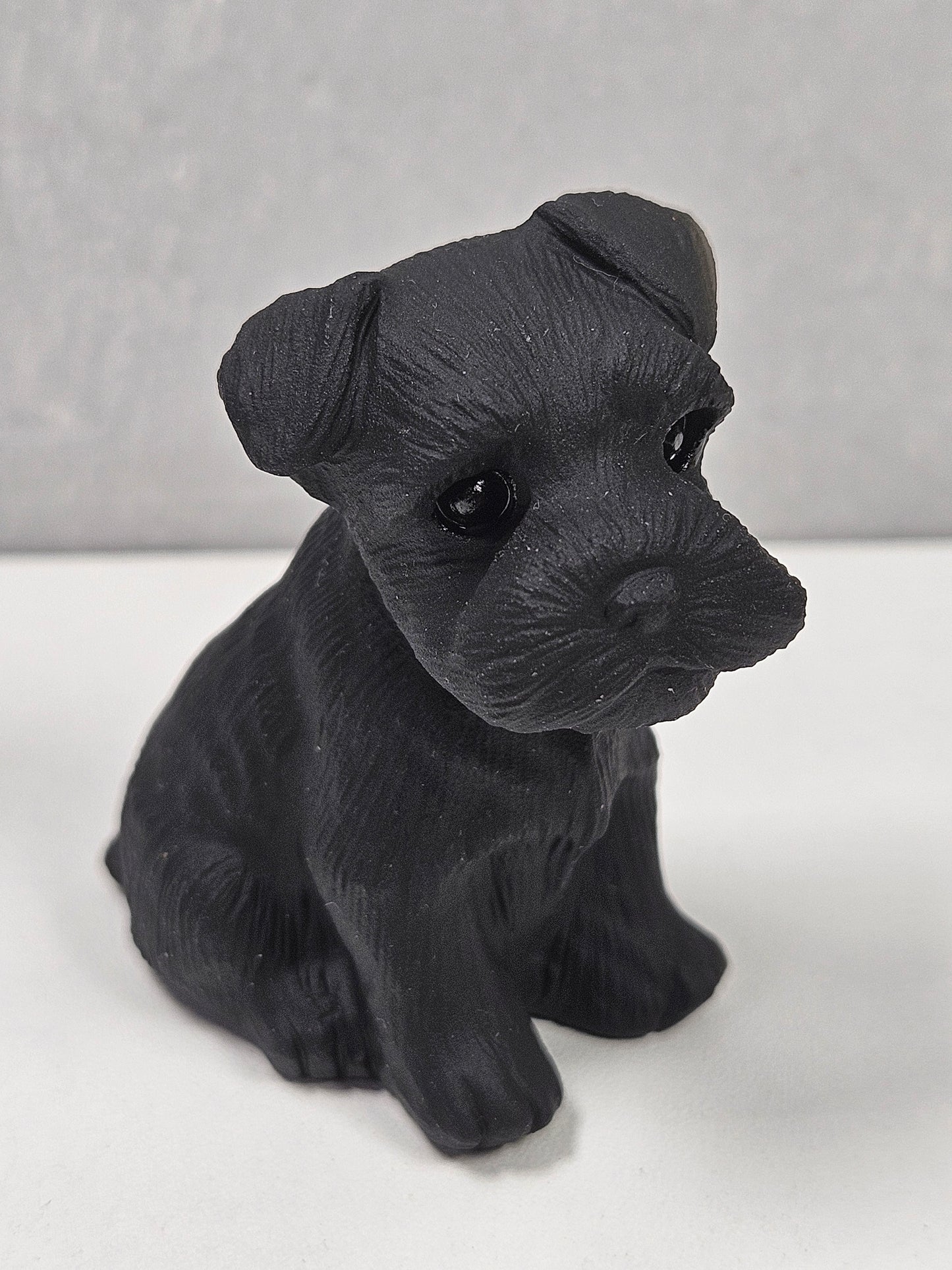 Zwarte obsidiaan Schnauzer