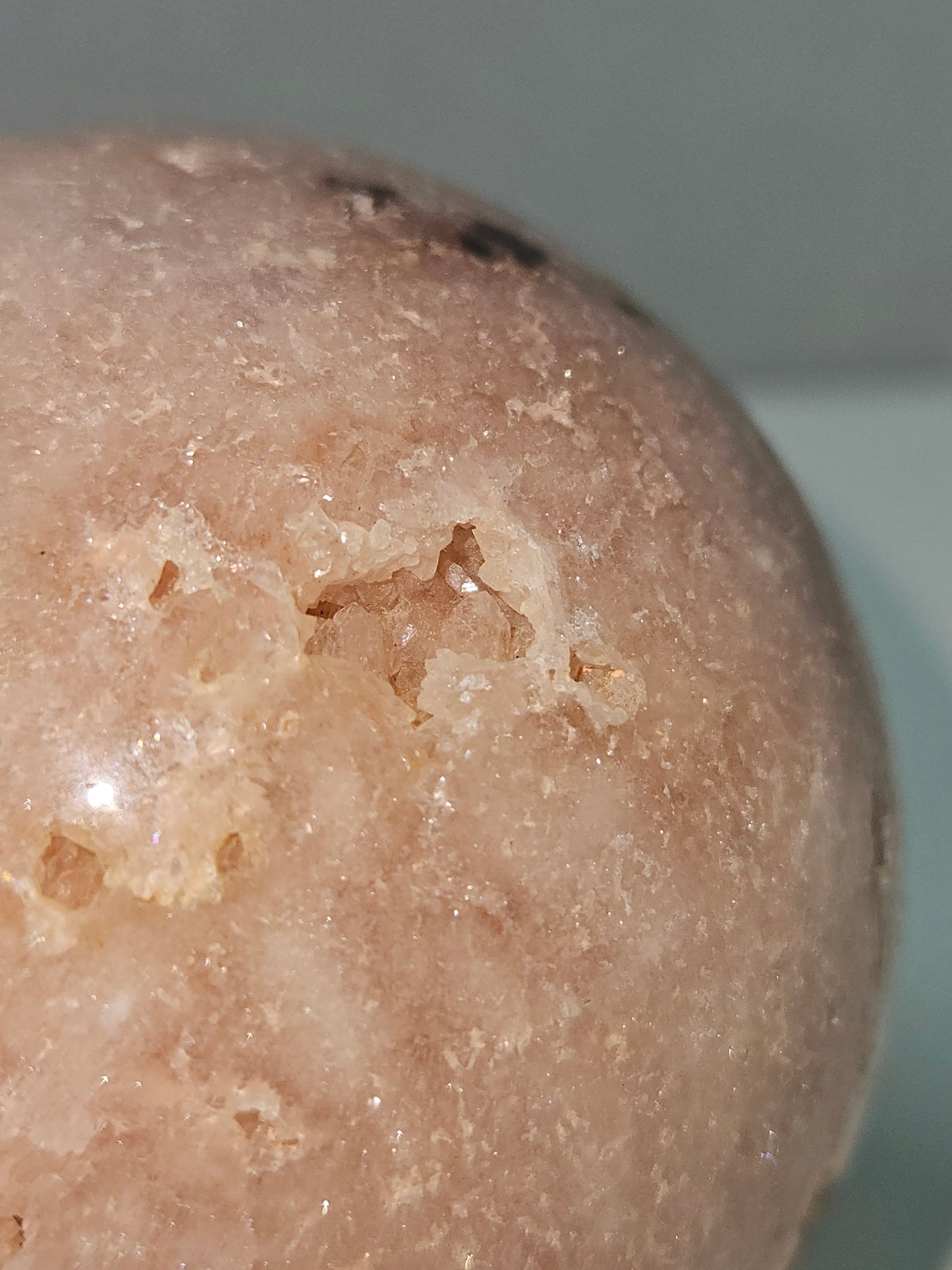 Roze amethist bol 308 gram