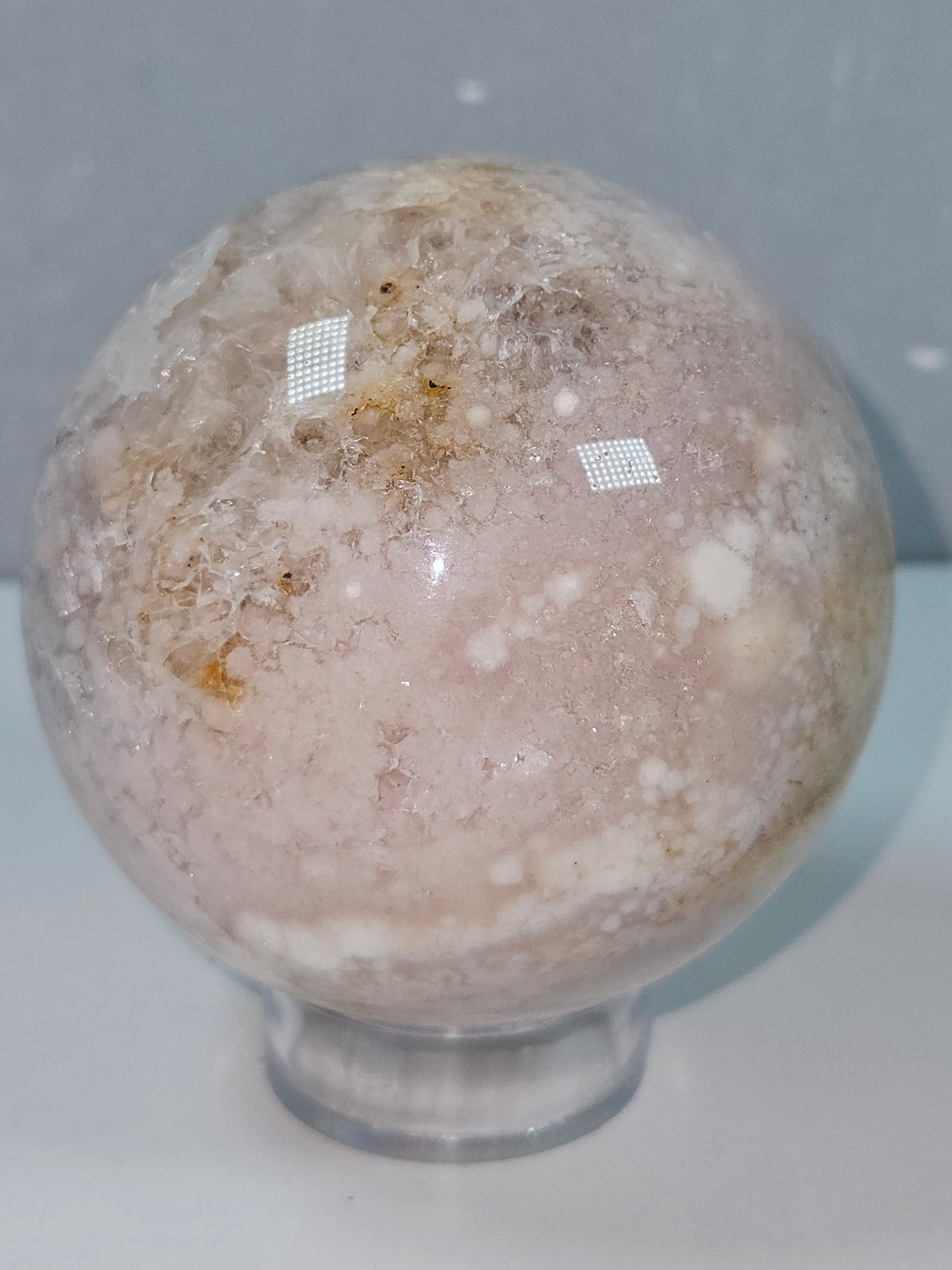 Roze amethist bol 414 gram