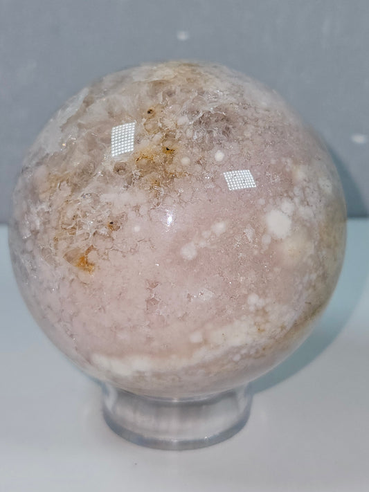 Roze amethist bol 414 gram