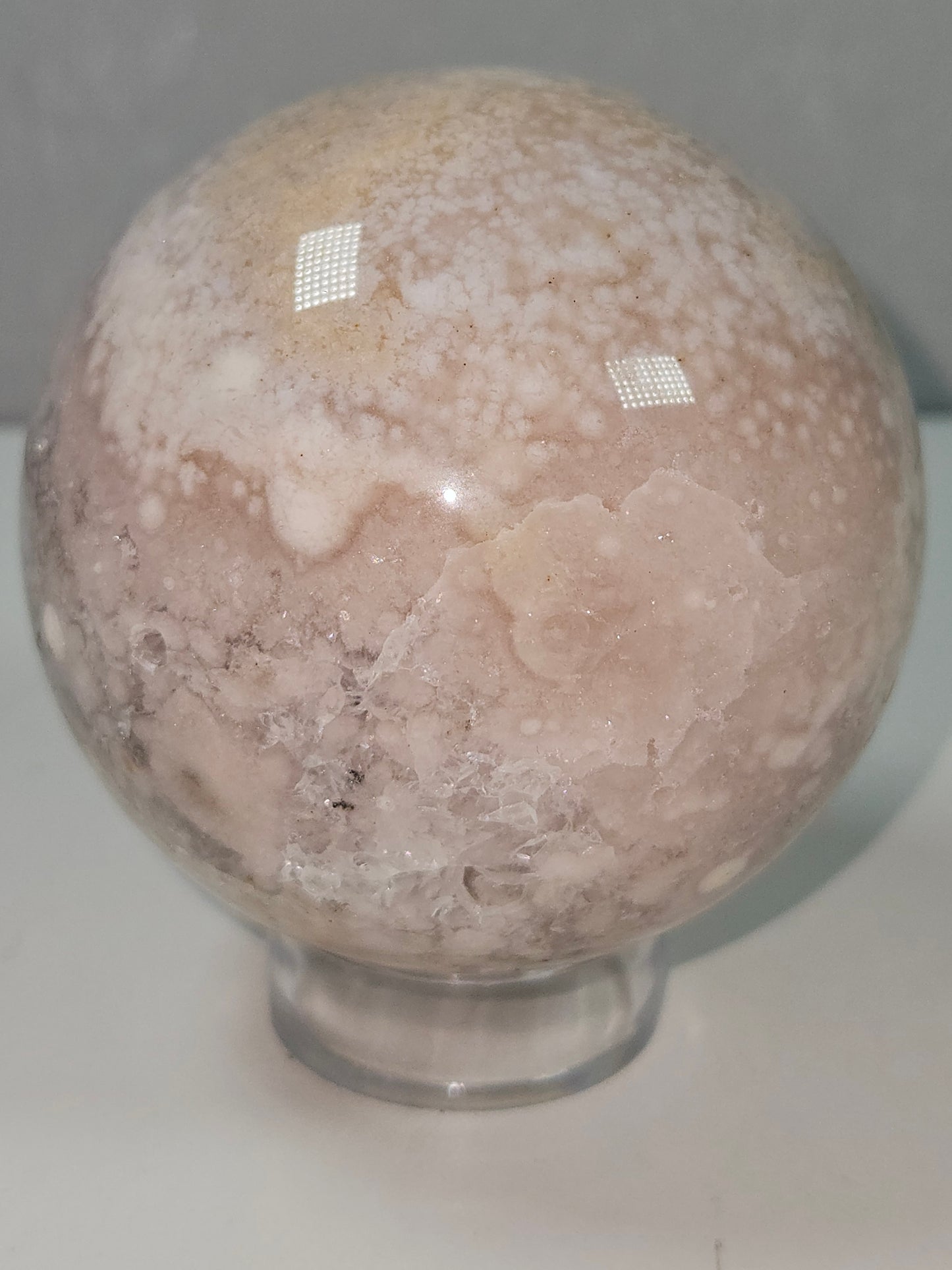 Roze amethist bol 414 gram