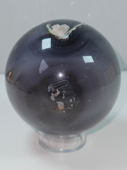 Zwarte Bloemagaat bol 496 gram