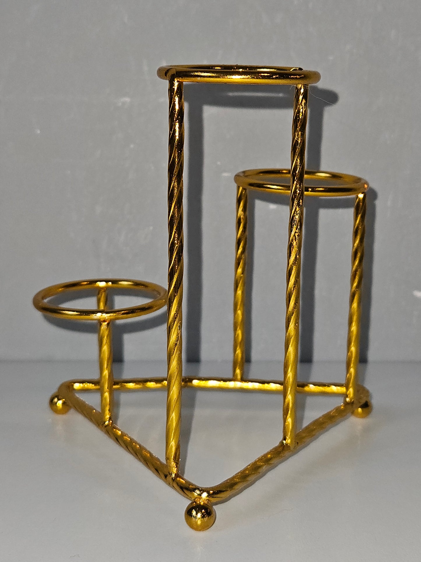 3 hoek bollenhouder goud