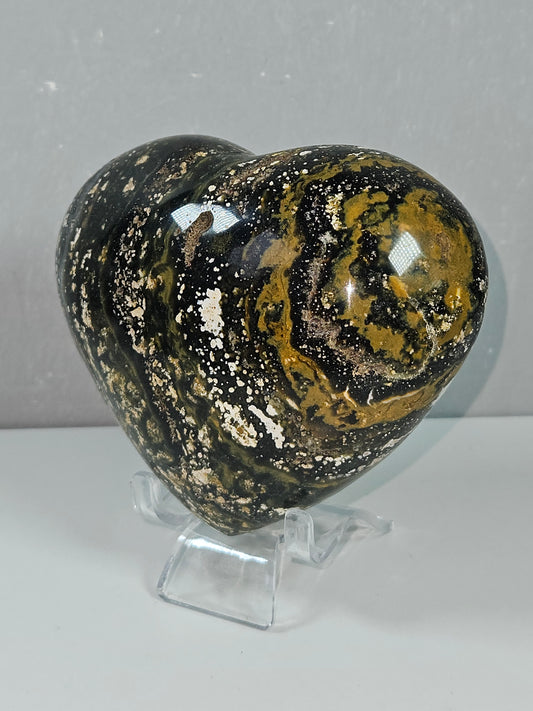 Oceaan jaspis hart 594 gram