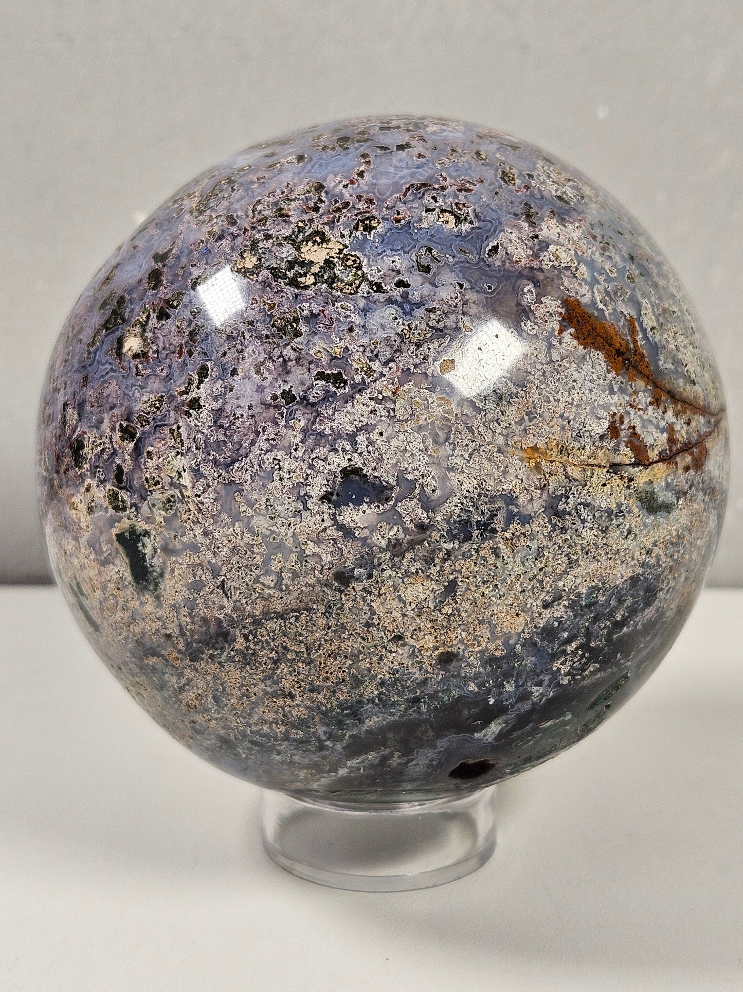 Mosagaat/Oceaan Jaspis bol 882 gram