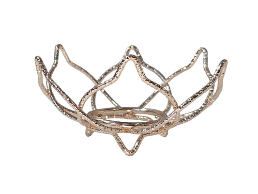 Lotus bolhouder roségoud