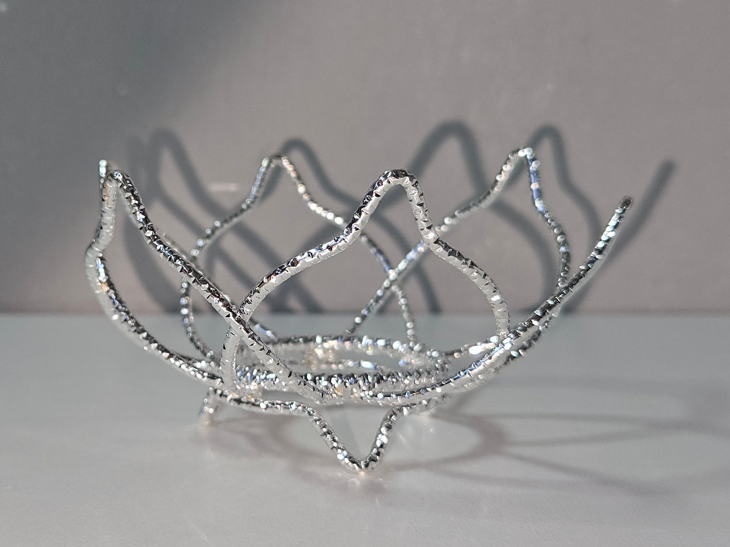 Lotus bolhouder zilver