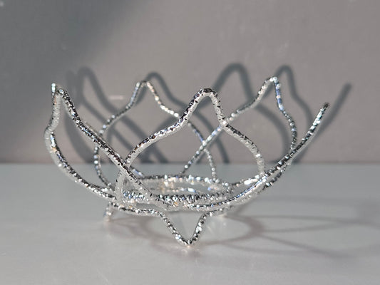 Lotus bolhouder zilver