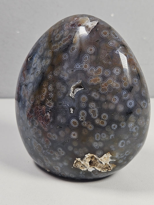 Oceaan jaspis sculptuur 462 gram