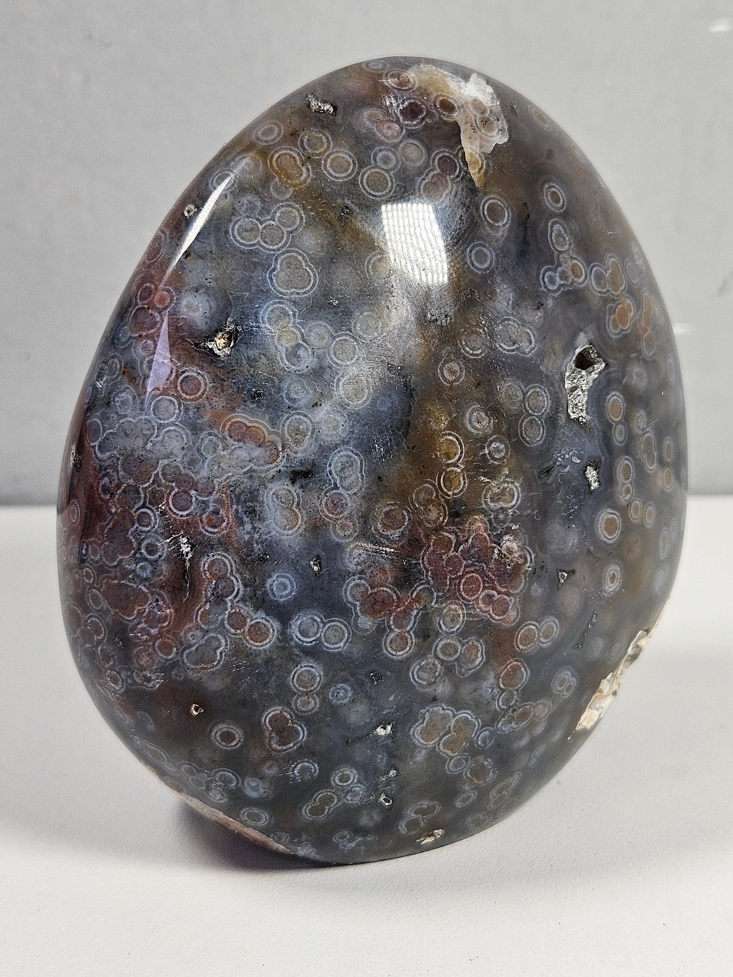 Oceaan jaspis sculptuur 462 gram