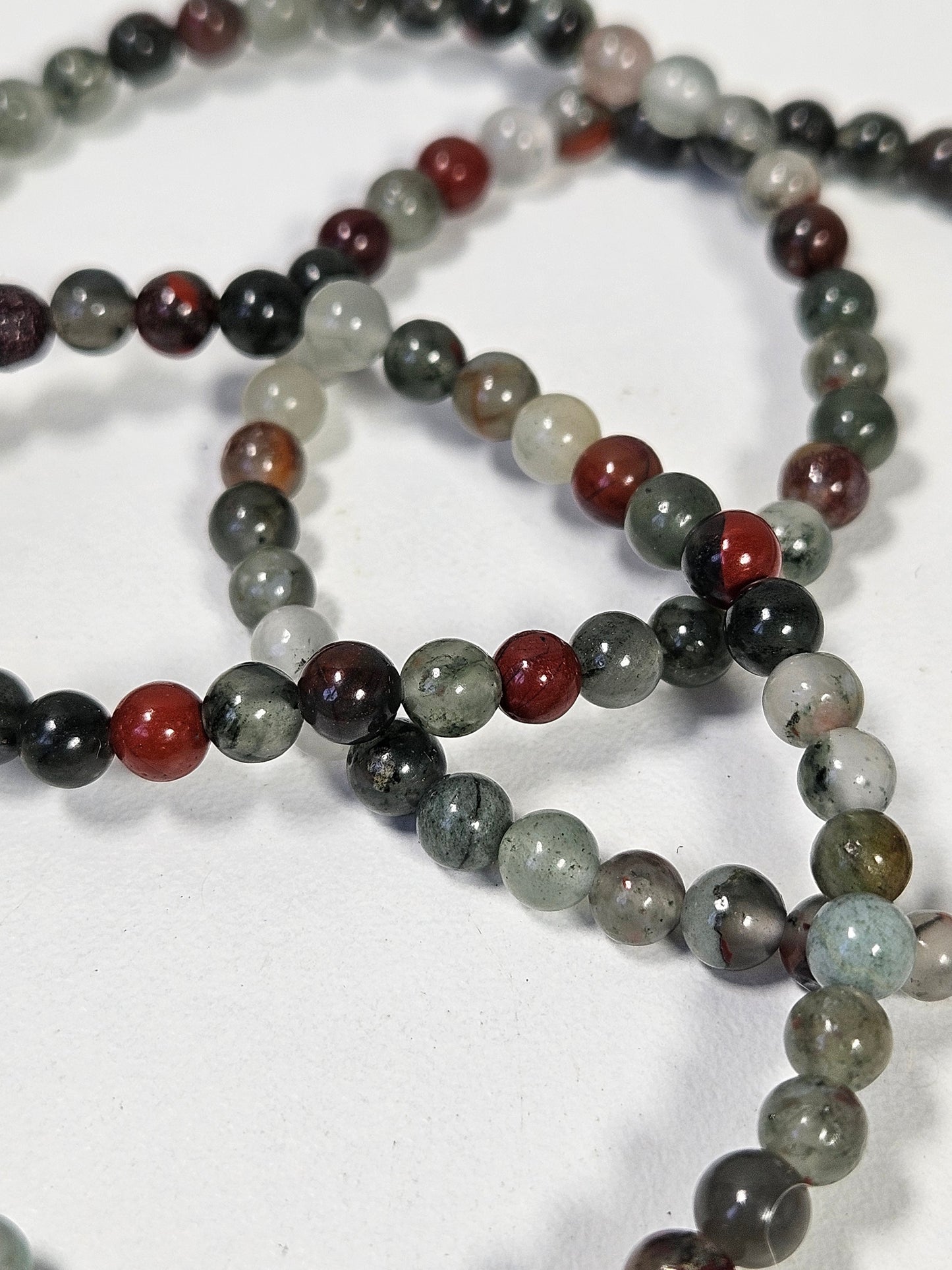 Afrikanisches Blutstein-Armband 4mm