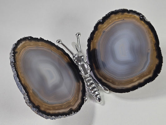 Agaat vlinder zilver nr2