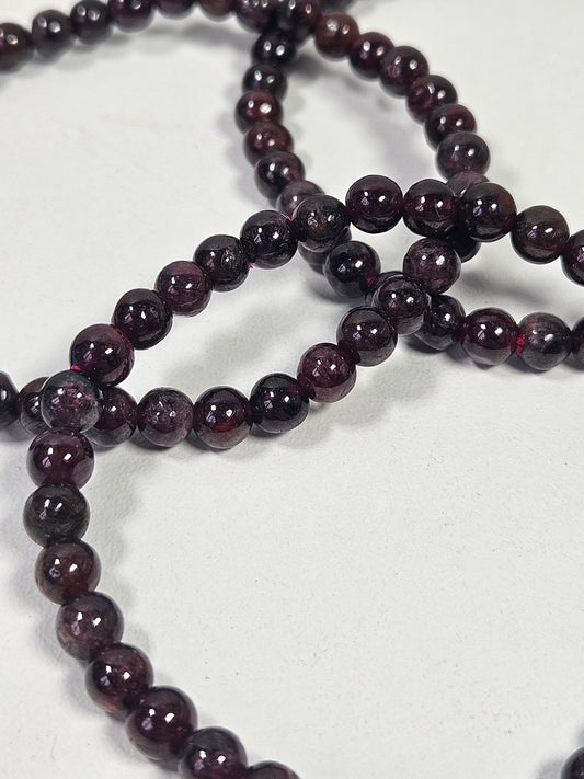 Granaat armband 6mm