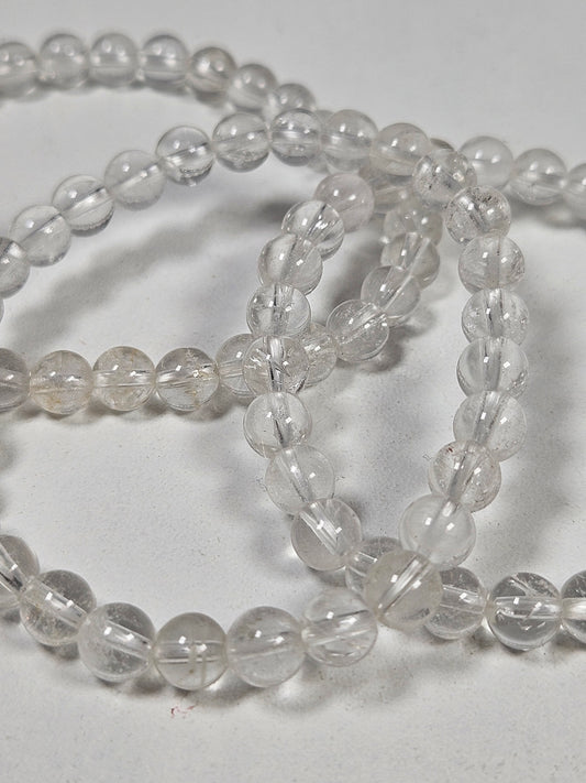 Bergkristal armband 6mm