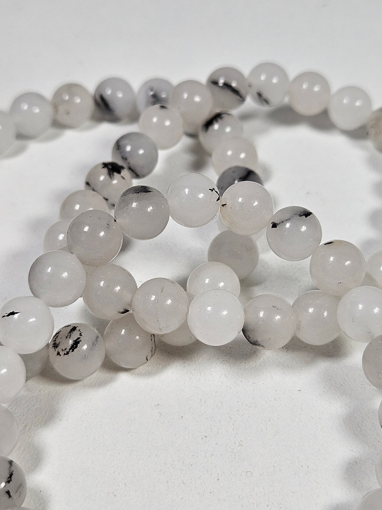 Zwarte toermalijn in kwarts armband 8mm nr1