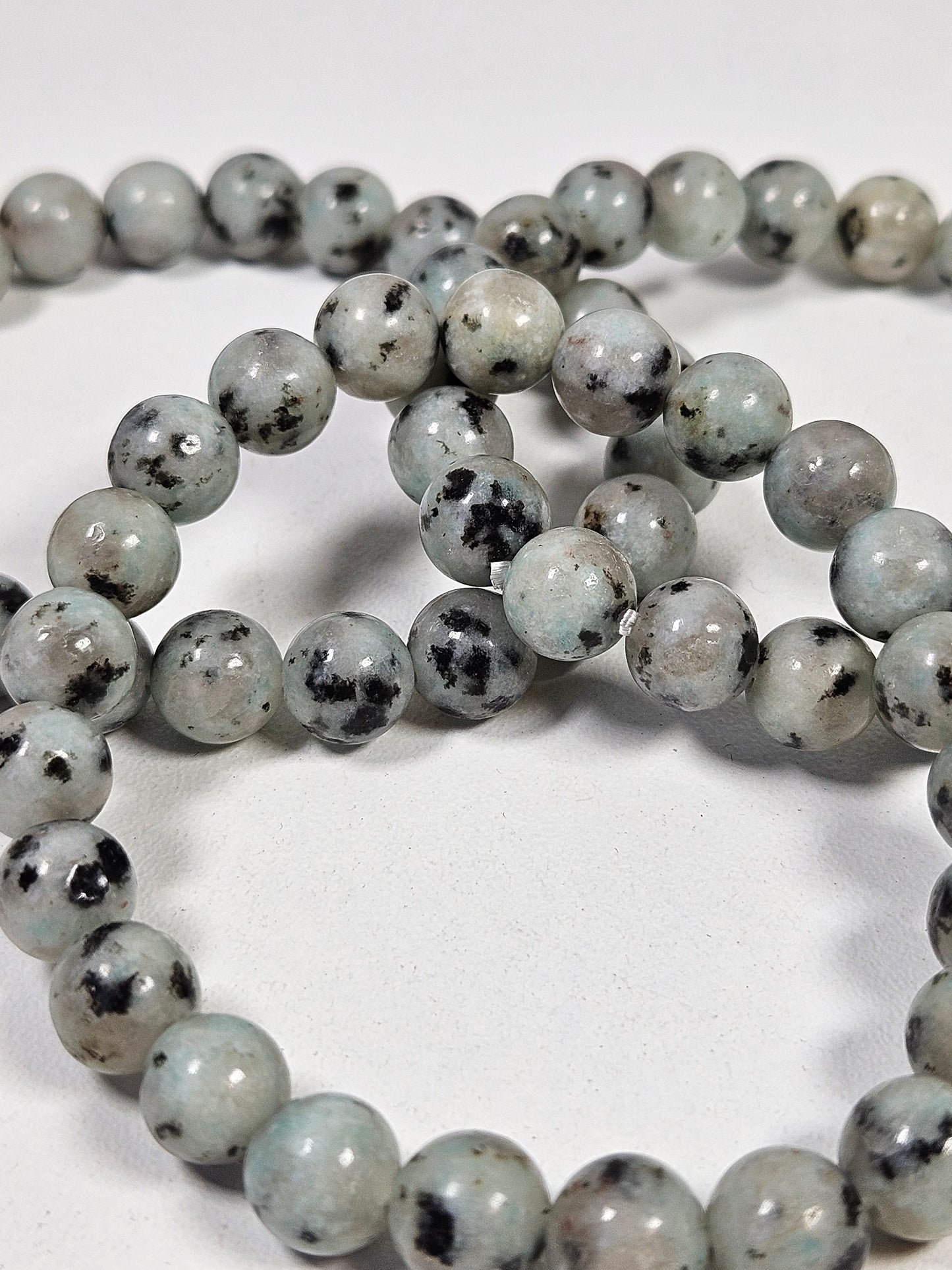 Kiwi jaspis armband 8mm