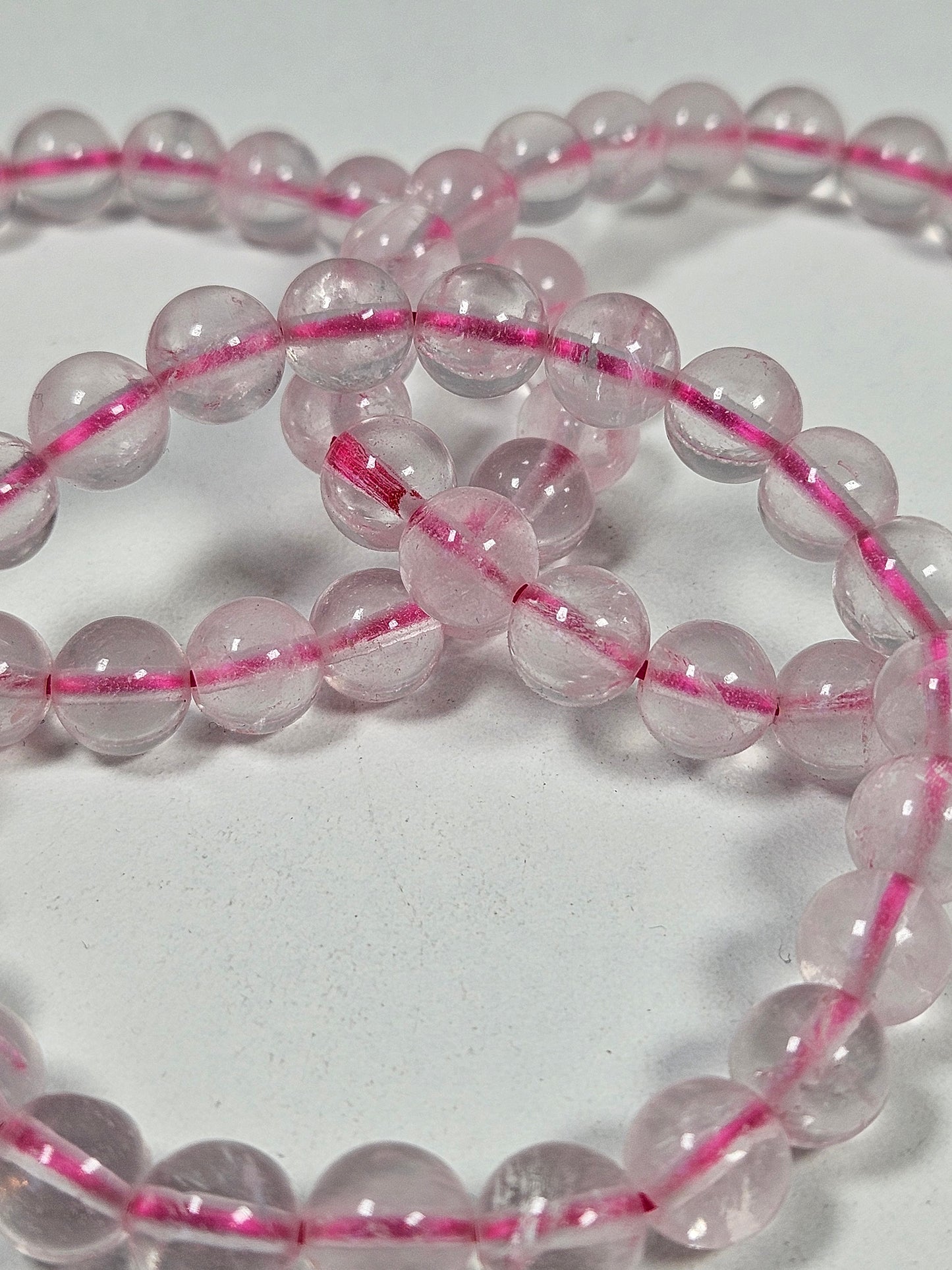Rozenkwarts armband 8mm nr1