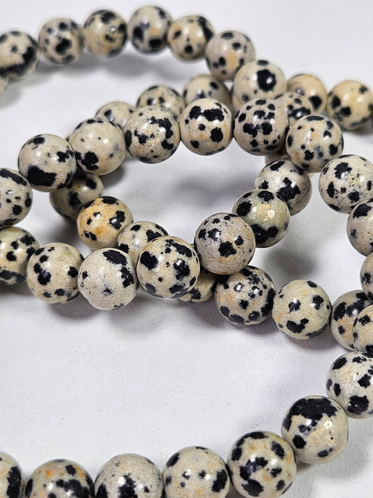 Dalmatier Jaspis armband 8mm
