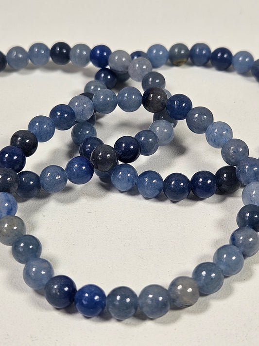 Blauwe aventurijn armband 6mm
