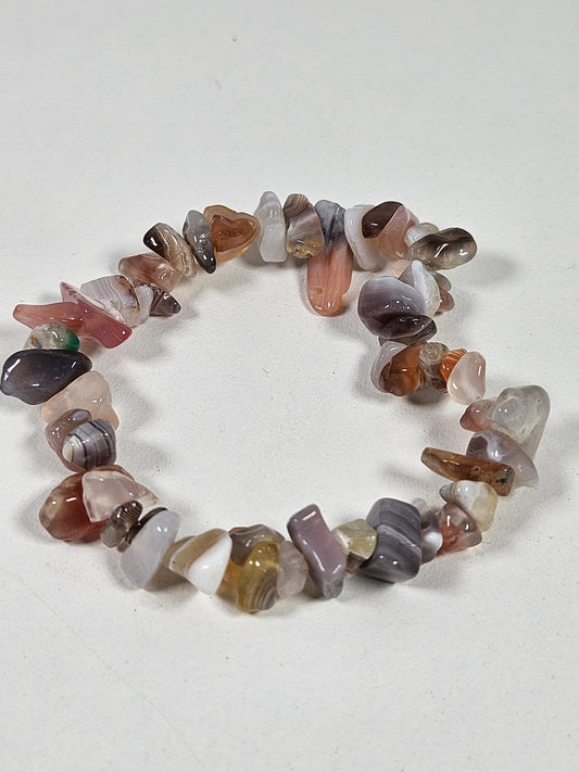 Botswana agaat split armband