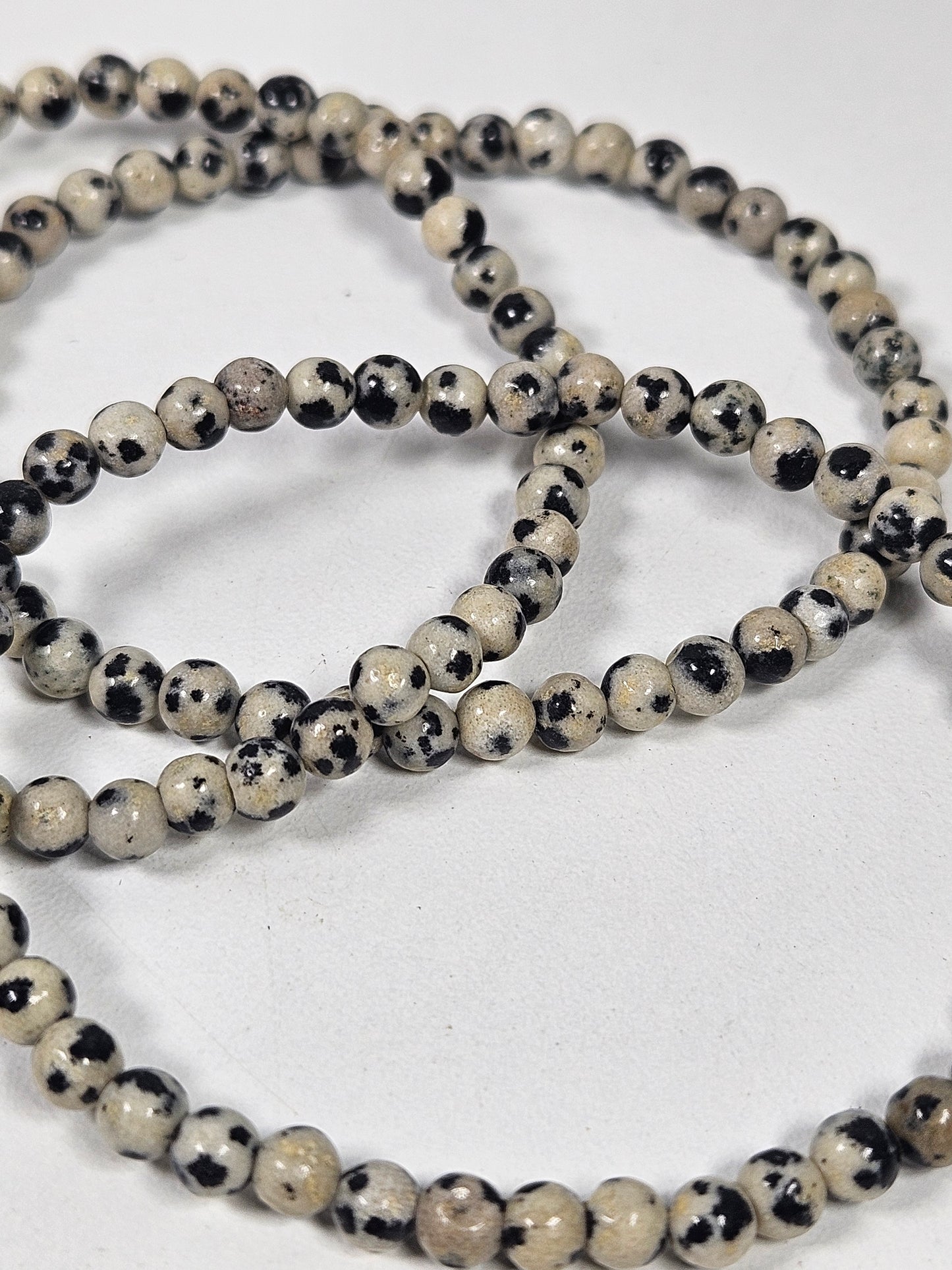 Dalmatier Jaspis armband 4mm
