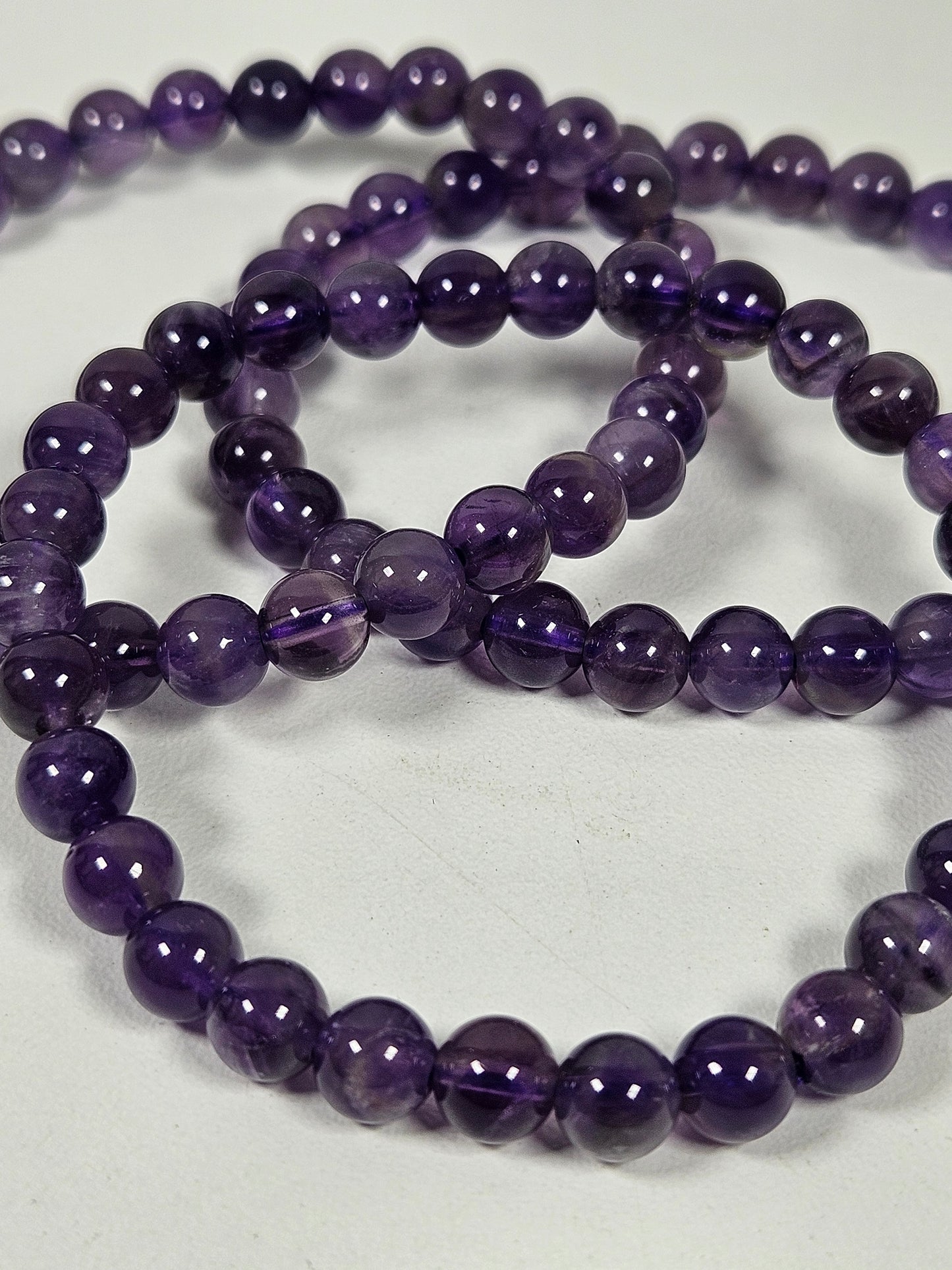 Amethist armband 6mm