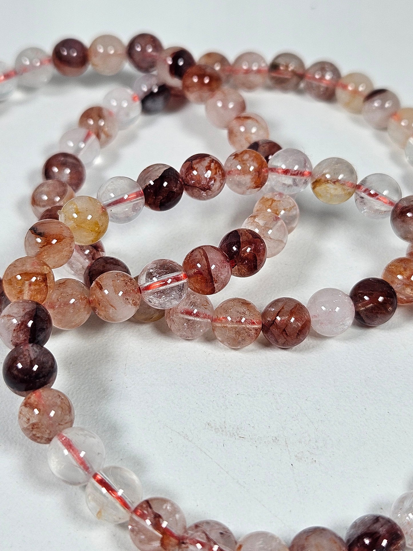 Vuurkwarts armband 6mm