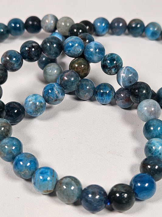 Blauwe apatiet armband 8mm