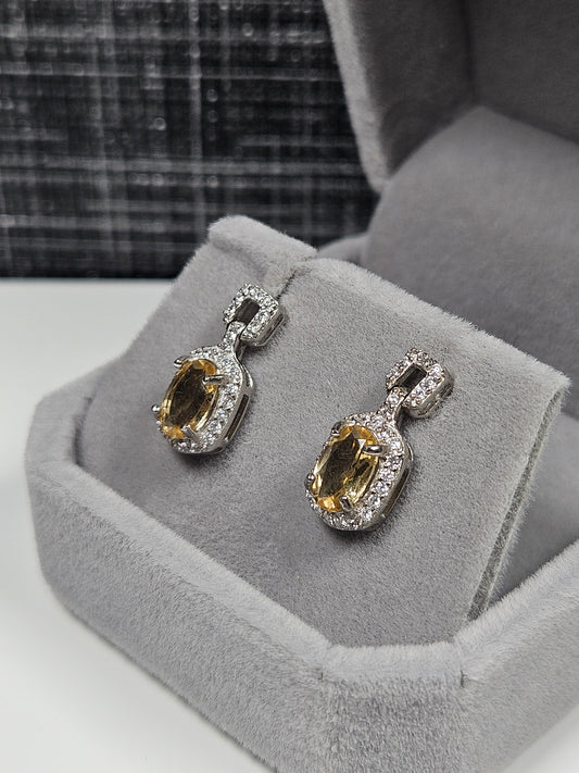 Citrien s925 (zilver) oorbellen nr18