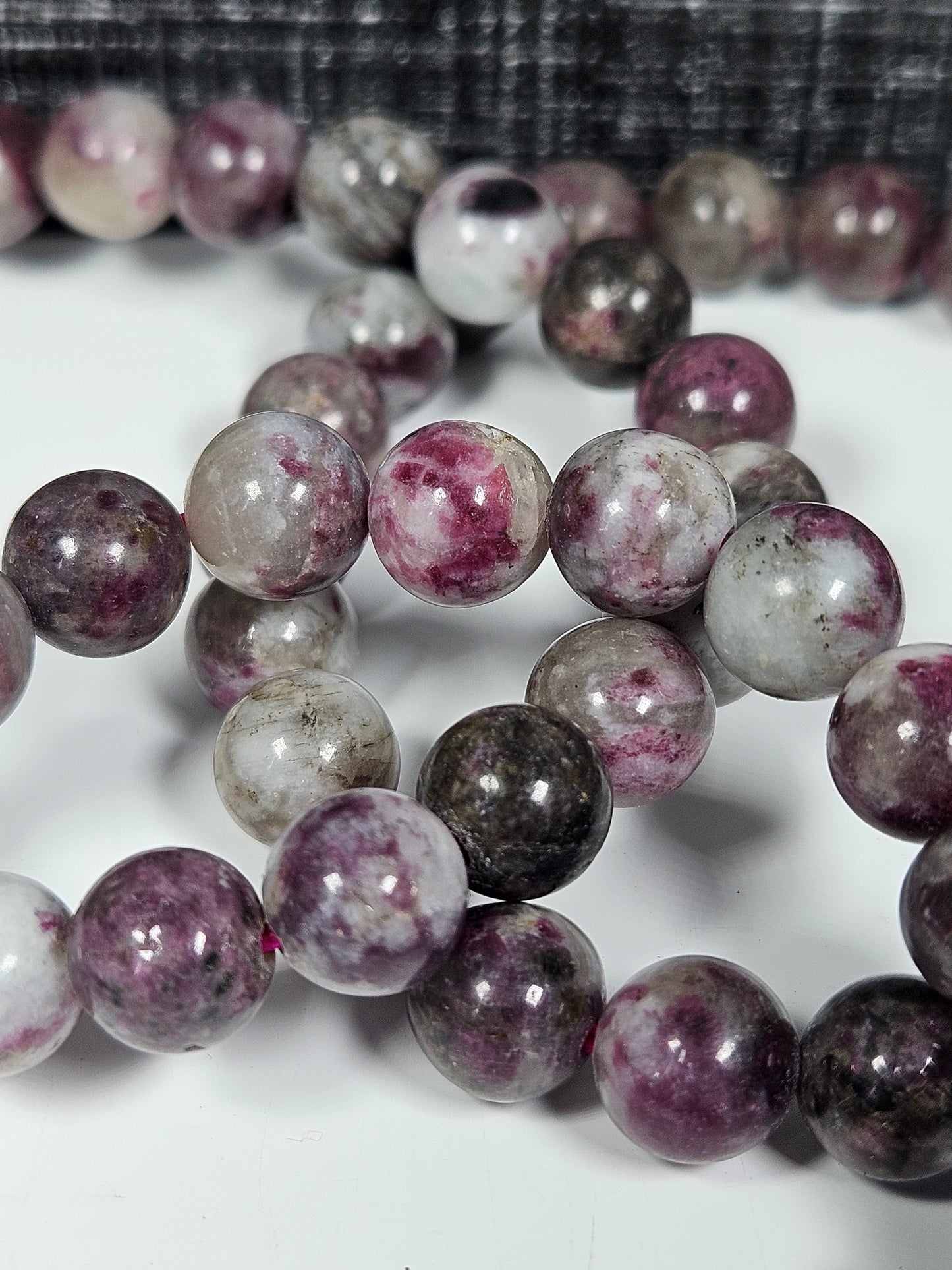 Roze toermalijn armband 8mm