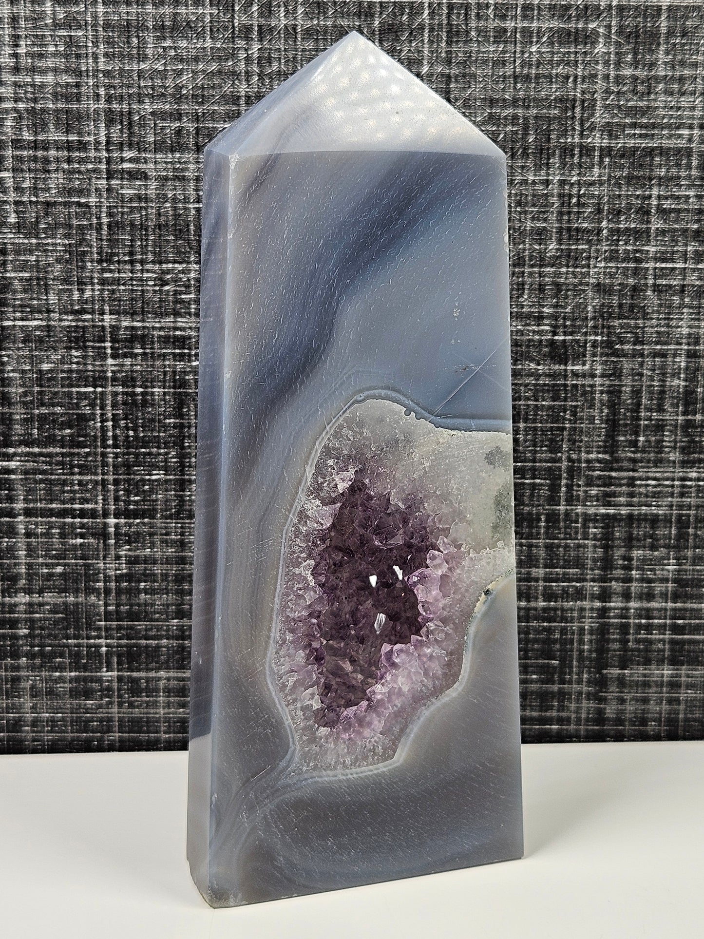 Amethist in agaat toren 278 gram