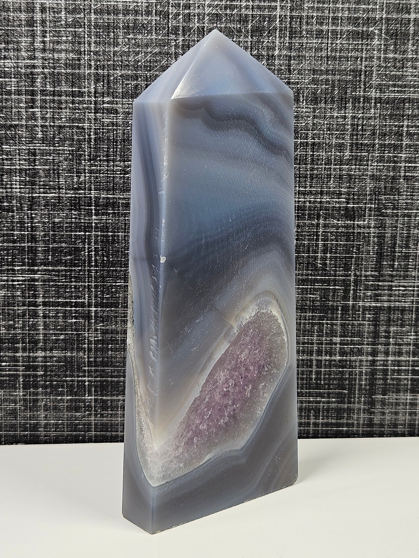 Amethist in agaat toren 278 gram