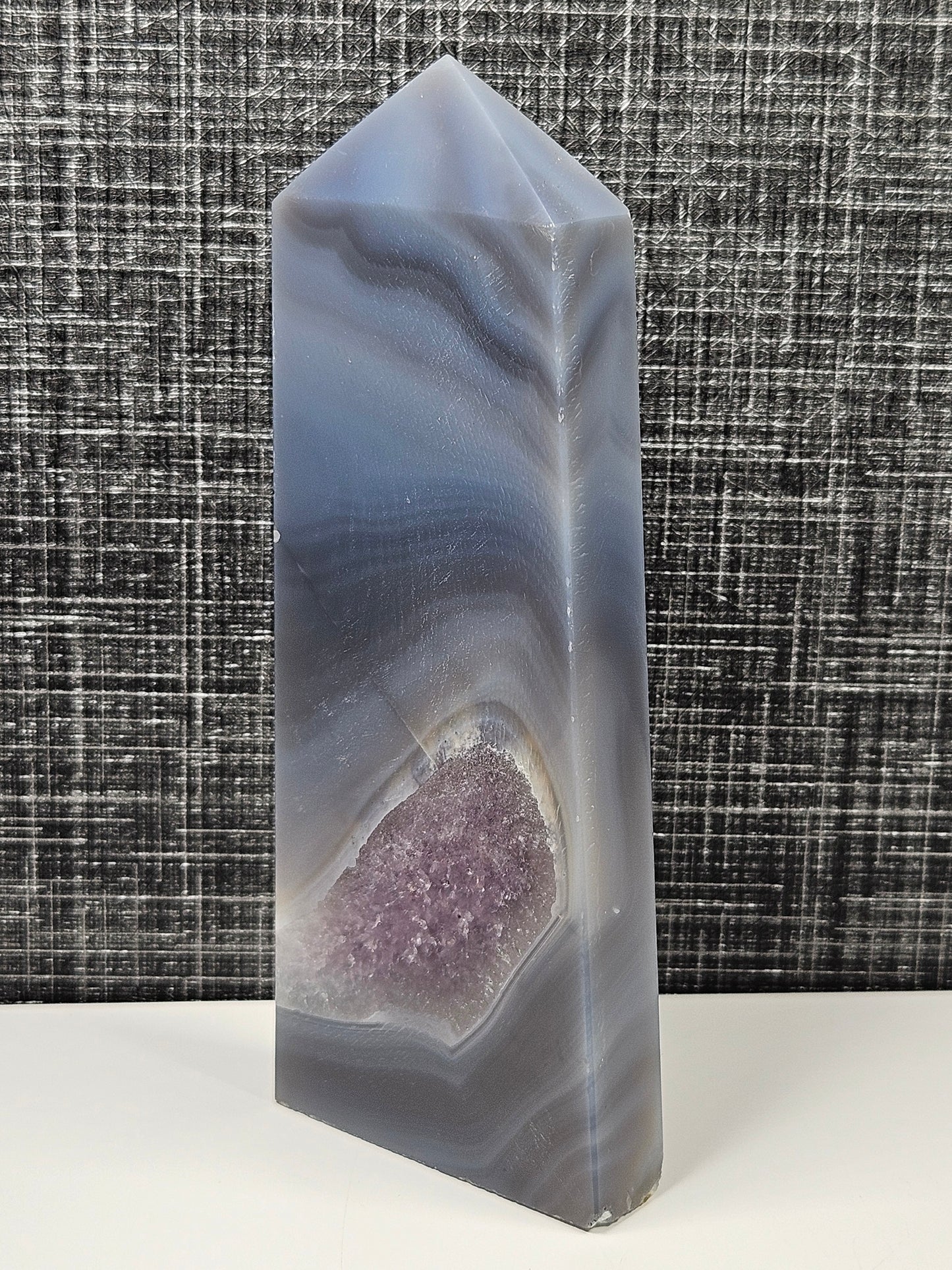 Amethist in agaat toren 278 gram
