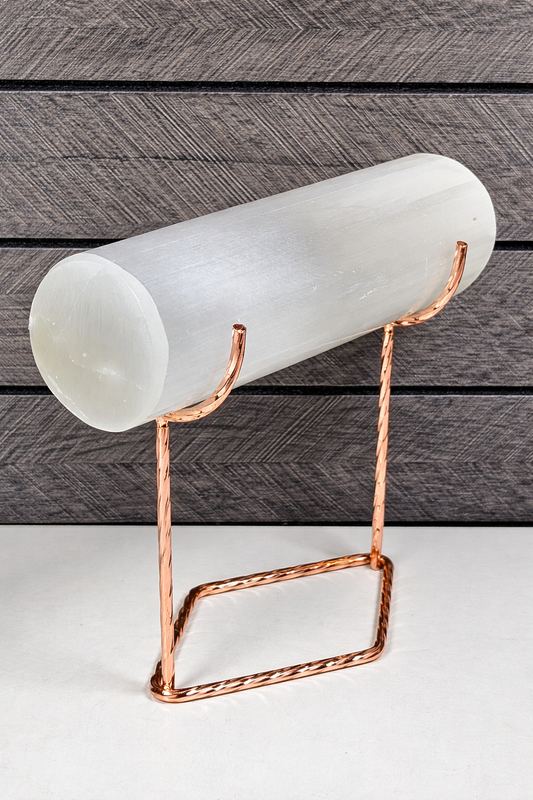 Selenietstaaf 15 cm met houder Roségoud (voor het reinigen en opladen van o.a. armbanden)