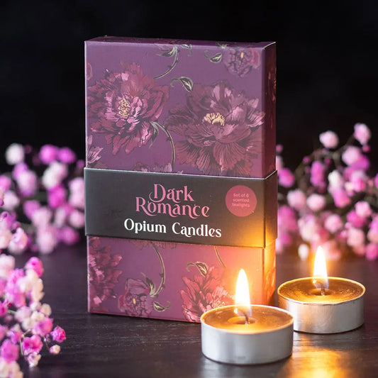 Dark Romance Opium Theelichtjes, Set van 6