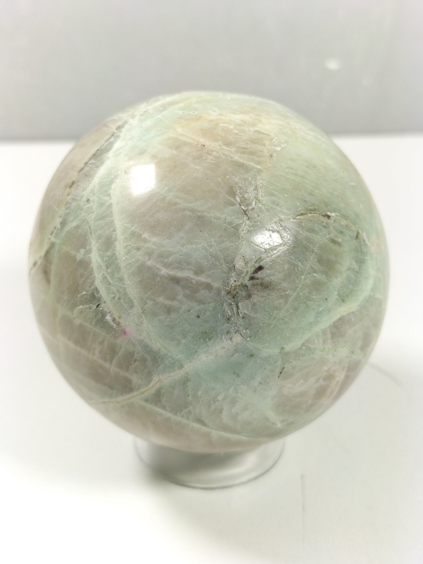 Groene maansteen bol 376 gram