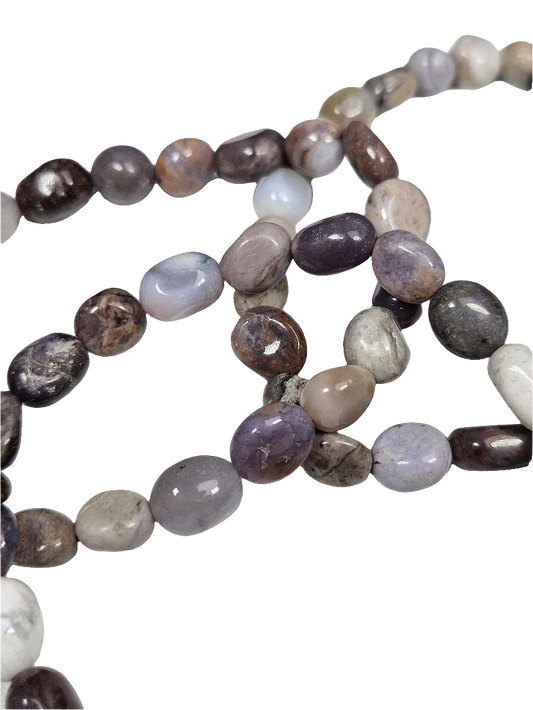 Agaat trommelsteen armband 8mm