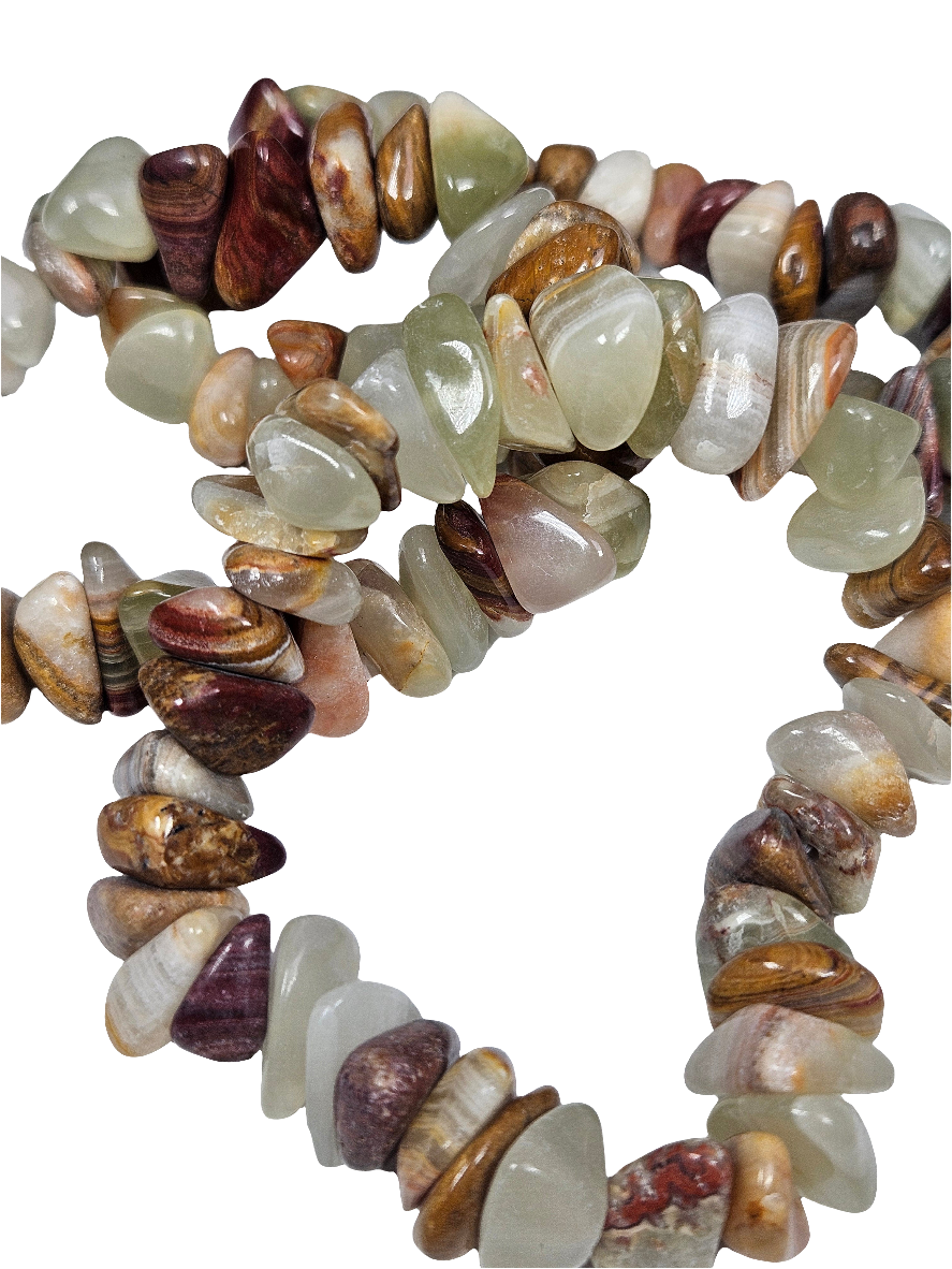 Afghaanse Jade trommelsteen armband 14mm