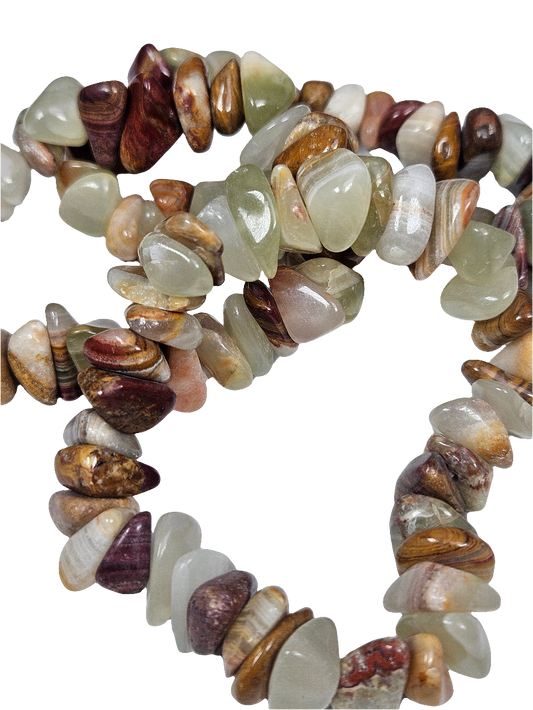 Afghaanse Jade trommelsteen armband 14mm