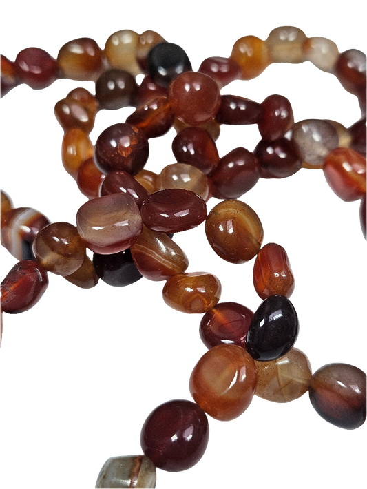 Carneool trommelsteen armband 10mm