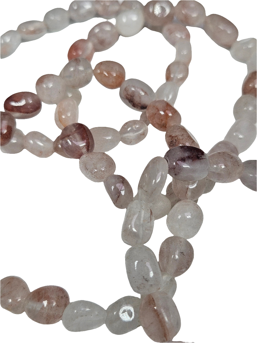 Vuurkwarts trommelsteen armband 8mm