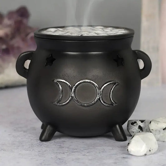 Cauldron Triple Moon Wierookhouder