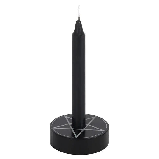 Spell Candle Houder Pentagram Zwart