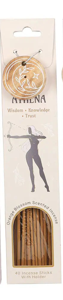 Göttin Athena Räucherstäbchen Orangenblüte mit Halter