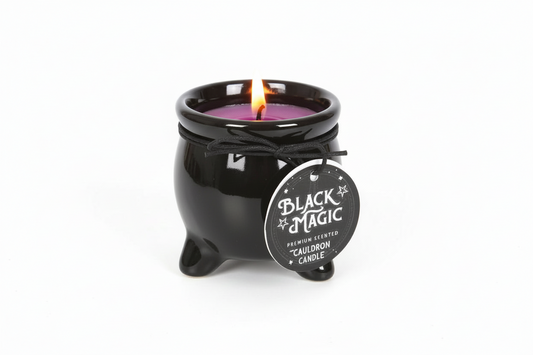 HeksenKetel Geurkaars Paars - Welvaart (Lavendel en Rozemarijn)