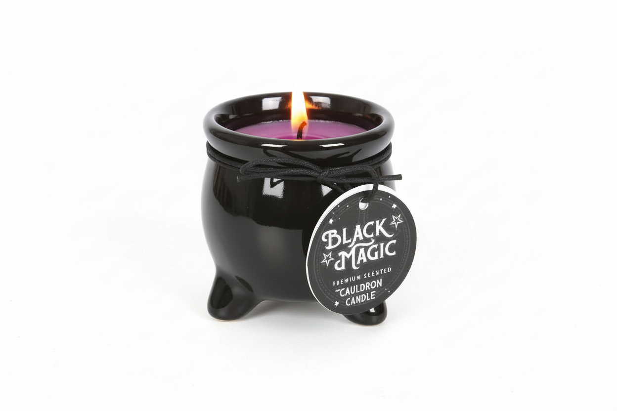 HeksenKetel Geurkaars Paars - Welvaart (Lavendel en Rozemarijn)