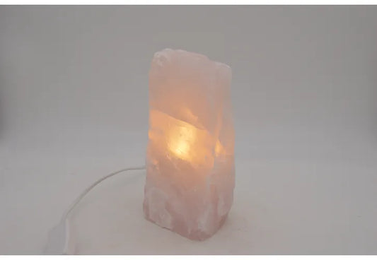 Rozenkwarts ruw lamp