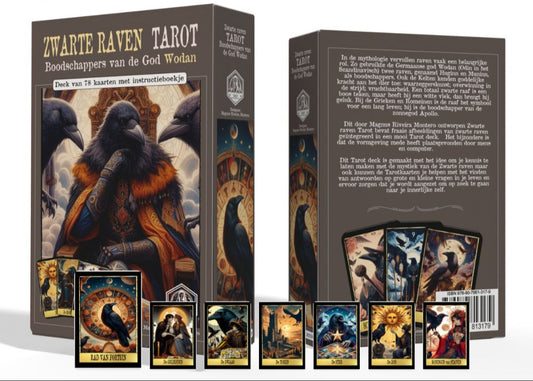 Zwarte Raven Tarot (Boodschappers van de God Wodan, Nederlands)